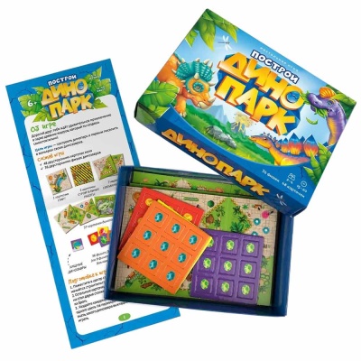 Игра настольная Серия Я в игре. Построй динопарк. 48 карточек Геодом